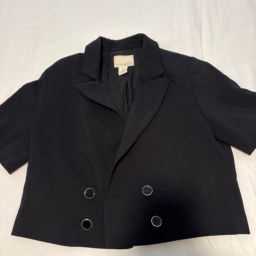 Cynthia Rowley short sleeve blazer